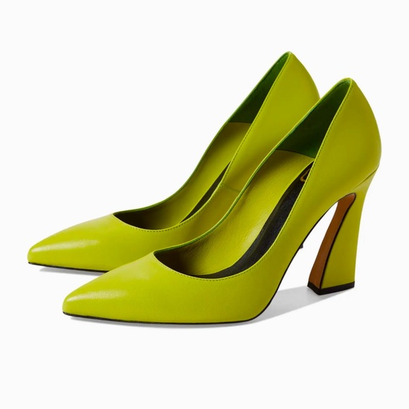 TED BAKER London Teyma Leather Heels Green Size 39 New - Picture 2 of 7